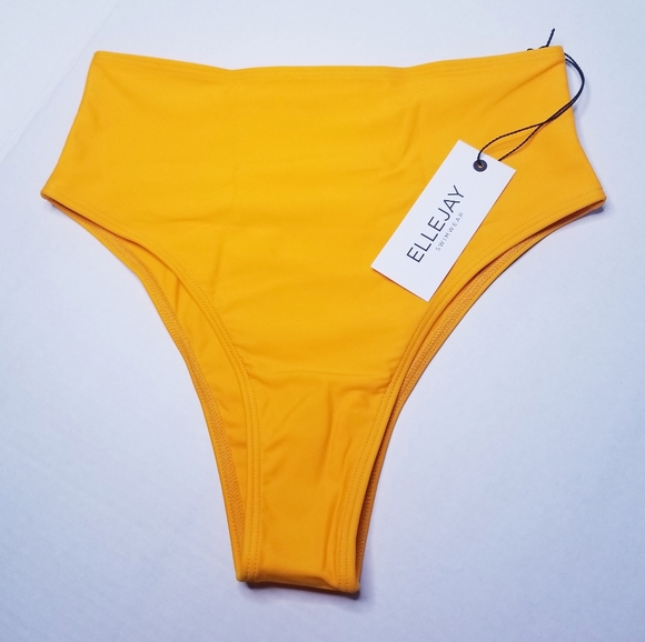 🆕️ ELLEJAY Carolyn Bikini Bottoms in Orange XS - Picture 3 of 7